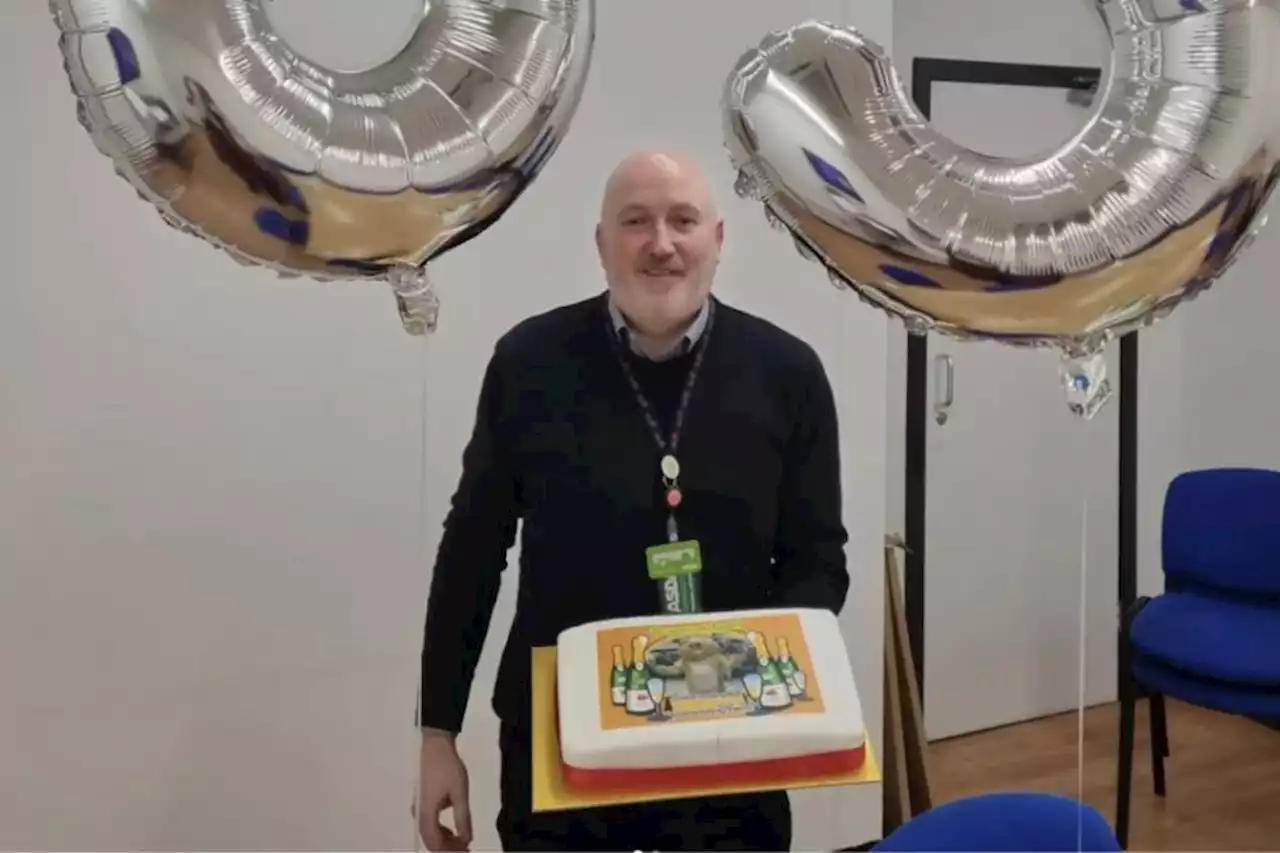 Asda worker recalls first day nerves as he celebrates 35 years of employment