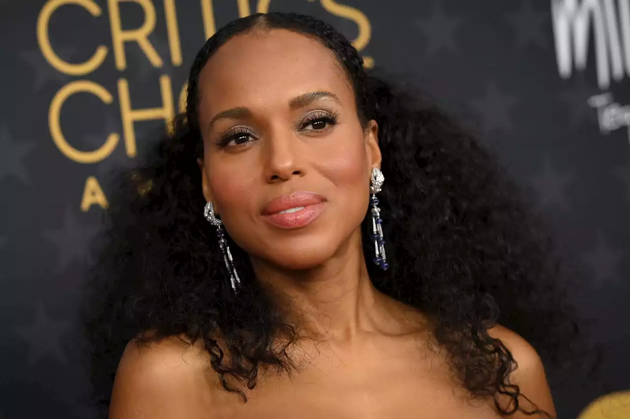 Kerry Washington : à 45 ans, elle est sublime dans une robe bustier fendue à la cuisse - Grazia