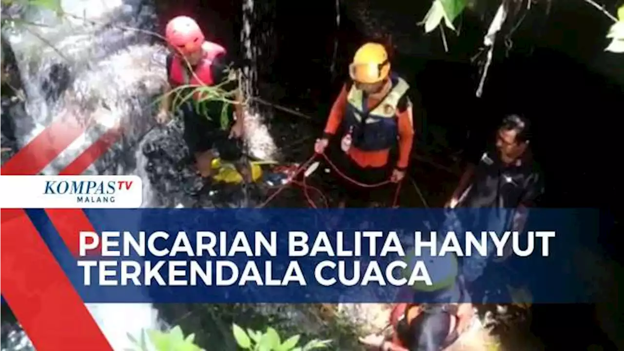 Bocah Hanyut di Malang Belum Ditemukan, Pencarian Terkendala Cuaca