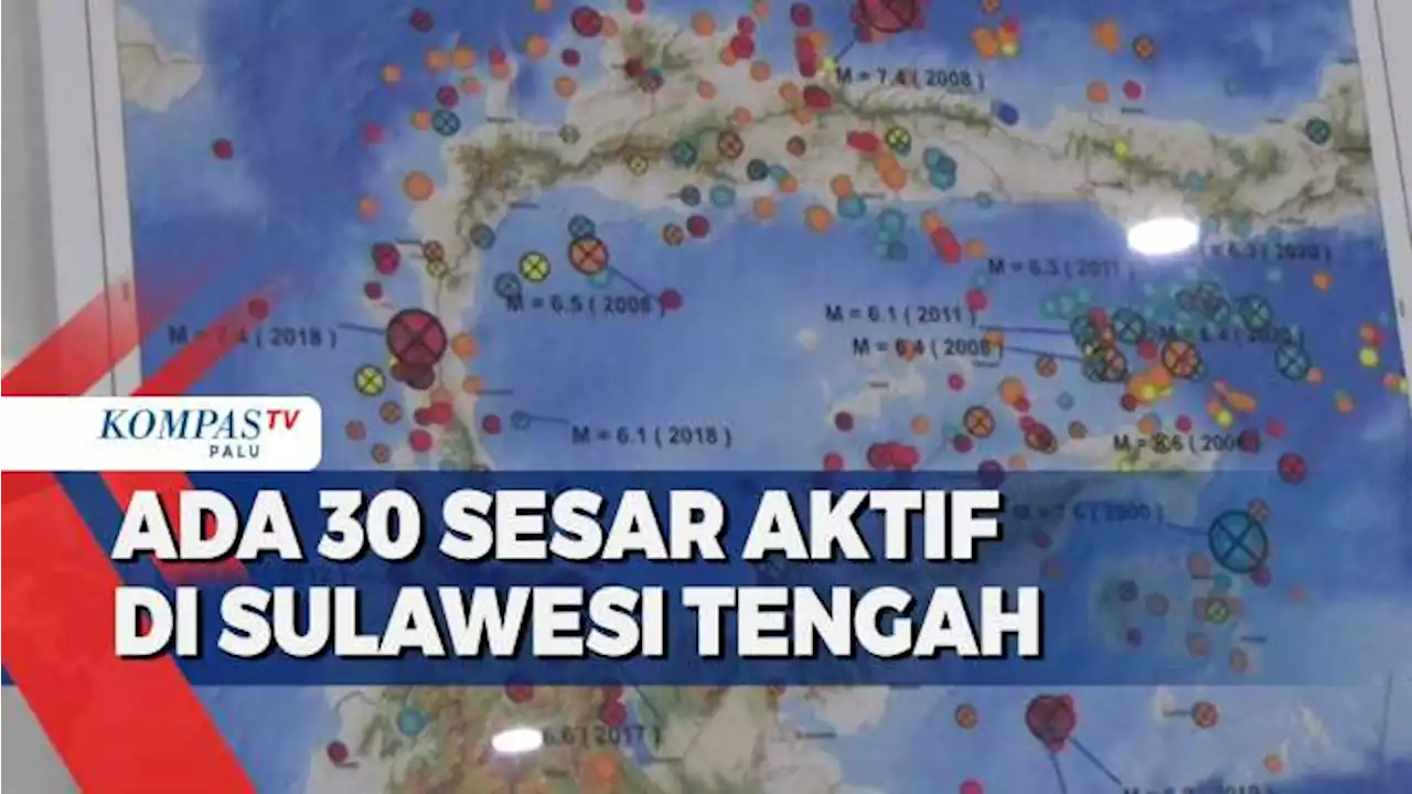 Sekitar 30 Sesar Aktif di Sulawesi Tengah