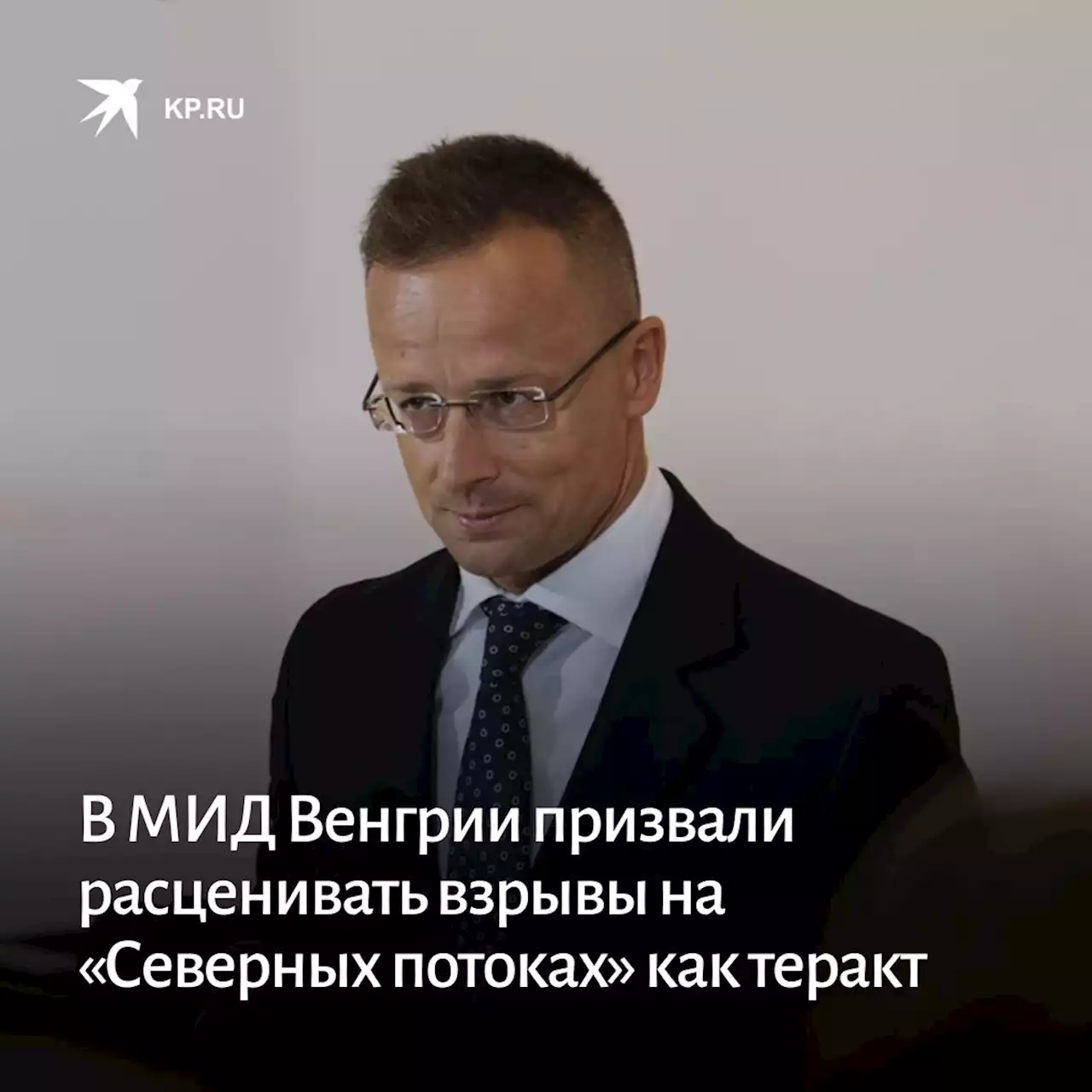 В МИД Венгрии призвали расценивать взрывы на «Северных потоках» как теракт