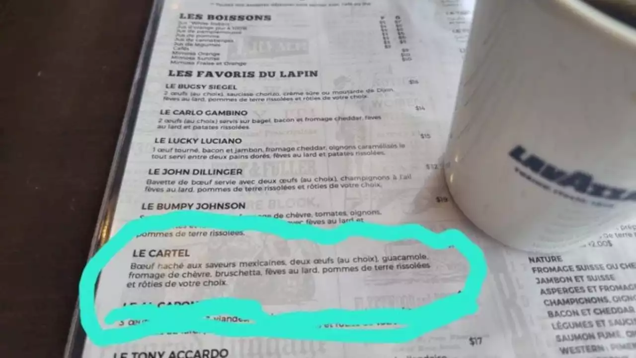 'El cartel', el platillo con el que se mofan de México en restaurante de Canadá