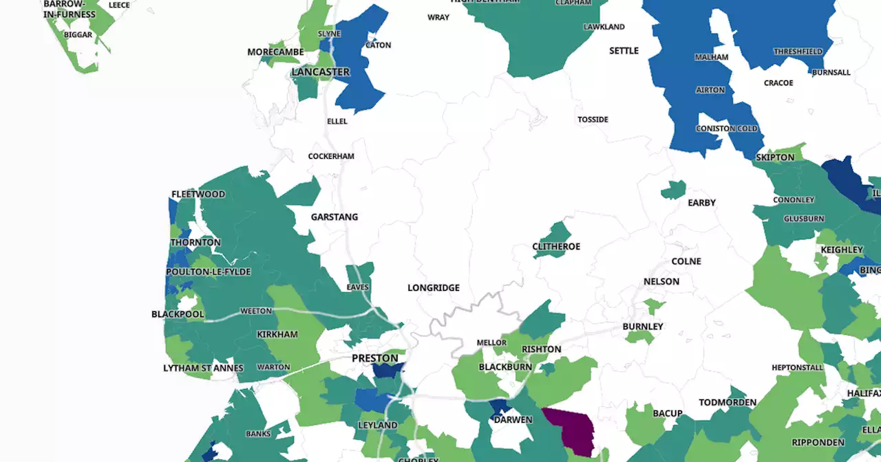 Lancashire's 14 Covid hotspots as one area sees 420% cases surge