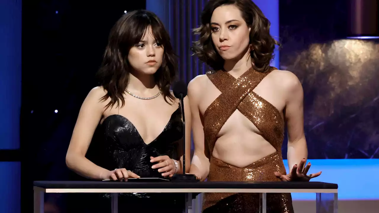 Aubrey Plaza and Jenna Ortega Proved They Are Essentially the Same Person at the SAG Awards