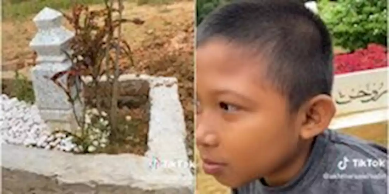 Kisah Haru Anak 11 Tahun Bangun Makam Ayah Sendirian Selama 20 Hari, Agar Tak Hanyut | merdeka.com