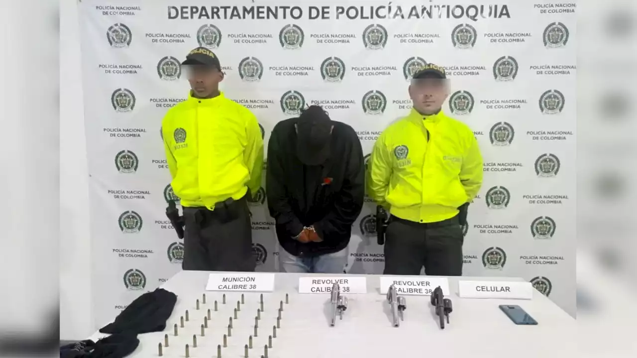 [VIDEO] Capturaron a 'El Eléctrico' por extorsión a comerciantes en Argelia y Nariño, Antioquia