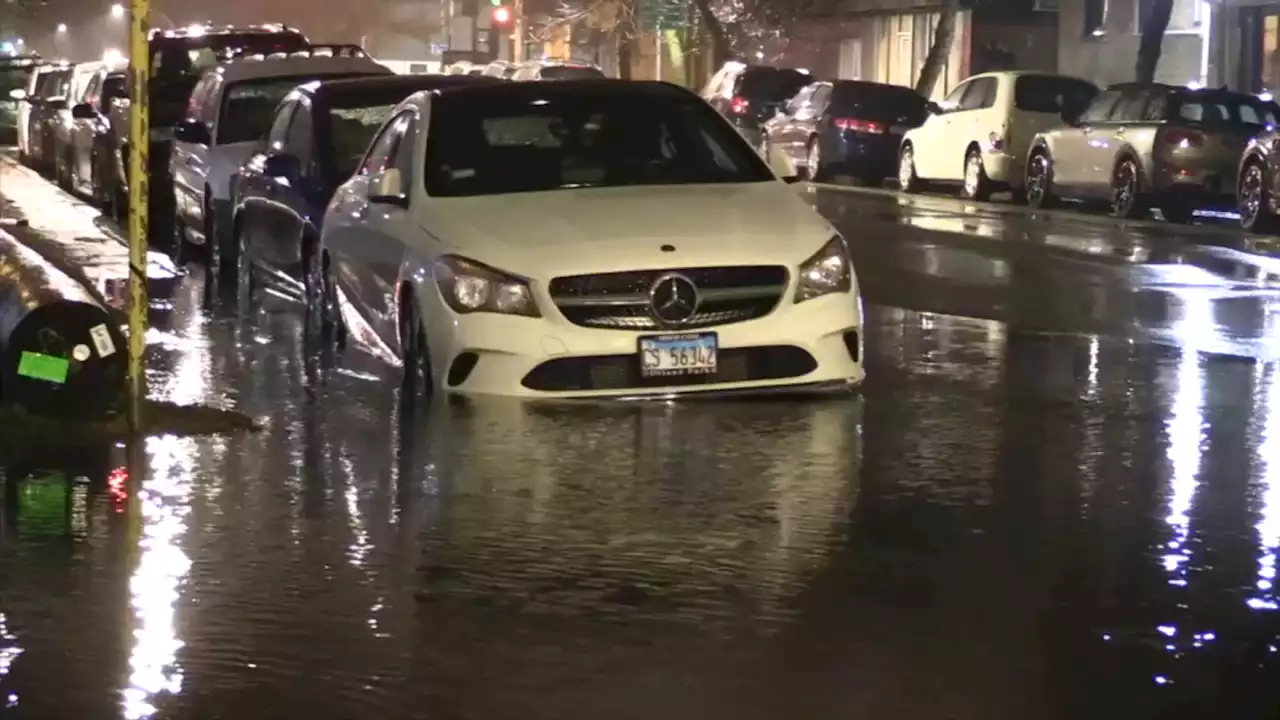 Watch: Streets Flood, Cars Stuck in Uptown After Heavy Rain