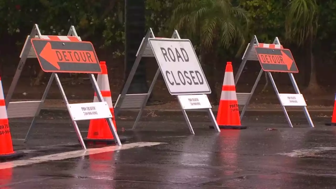 Here's Which Mission Valley River Crossing Roads Are Closed Due to Weather