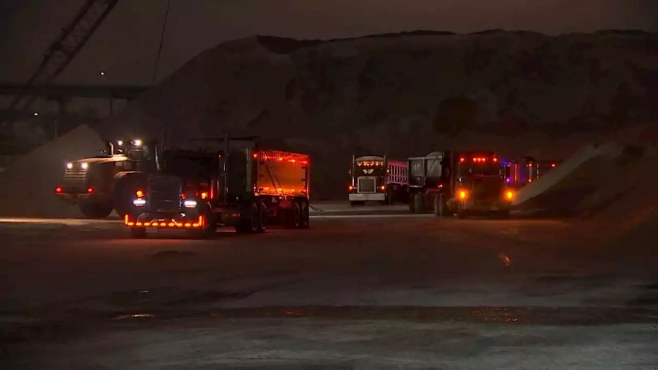 Busy Morning at Chelsea Salt Pile as Towns, Cities Prepare for Winter Storm