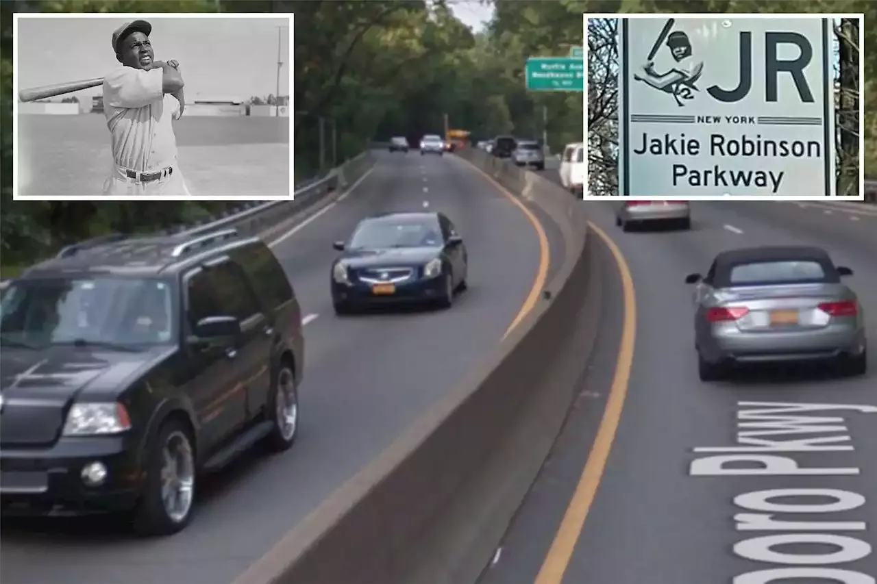 Jackie Robinson's name misspelled as 'Jakie' on New York City road sign