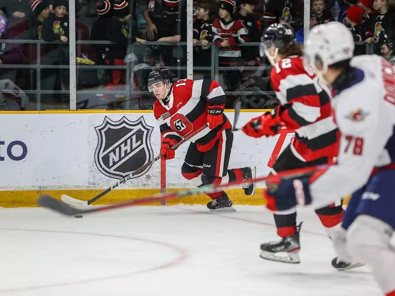 Ottawa 67's overwhelm Windsor Spitfires in clash of OHL division leaders