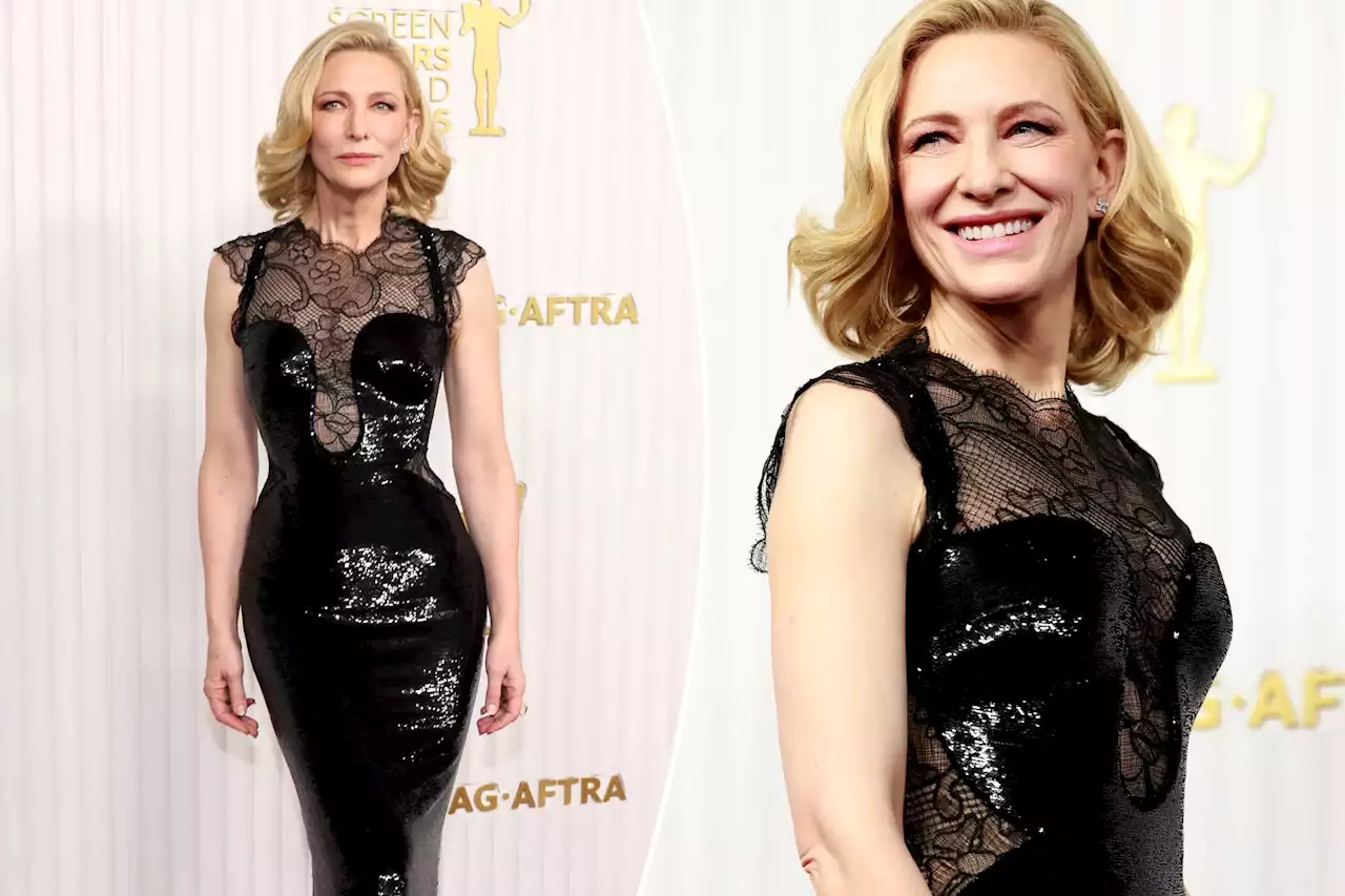 Cate Blanchett shines in sequins and lace on SAG Awards 2023 red carpet