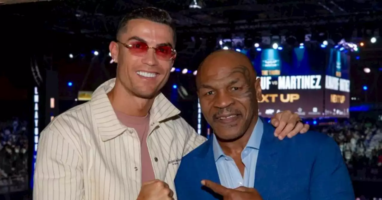 Cristiano Ronaldo se encontró con Mike Tyson y en Argentina ‘sacaron en cara’ que él es ‘team’ Messi