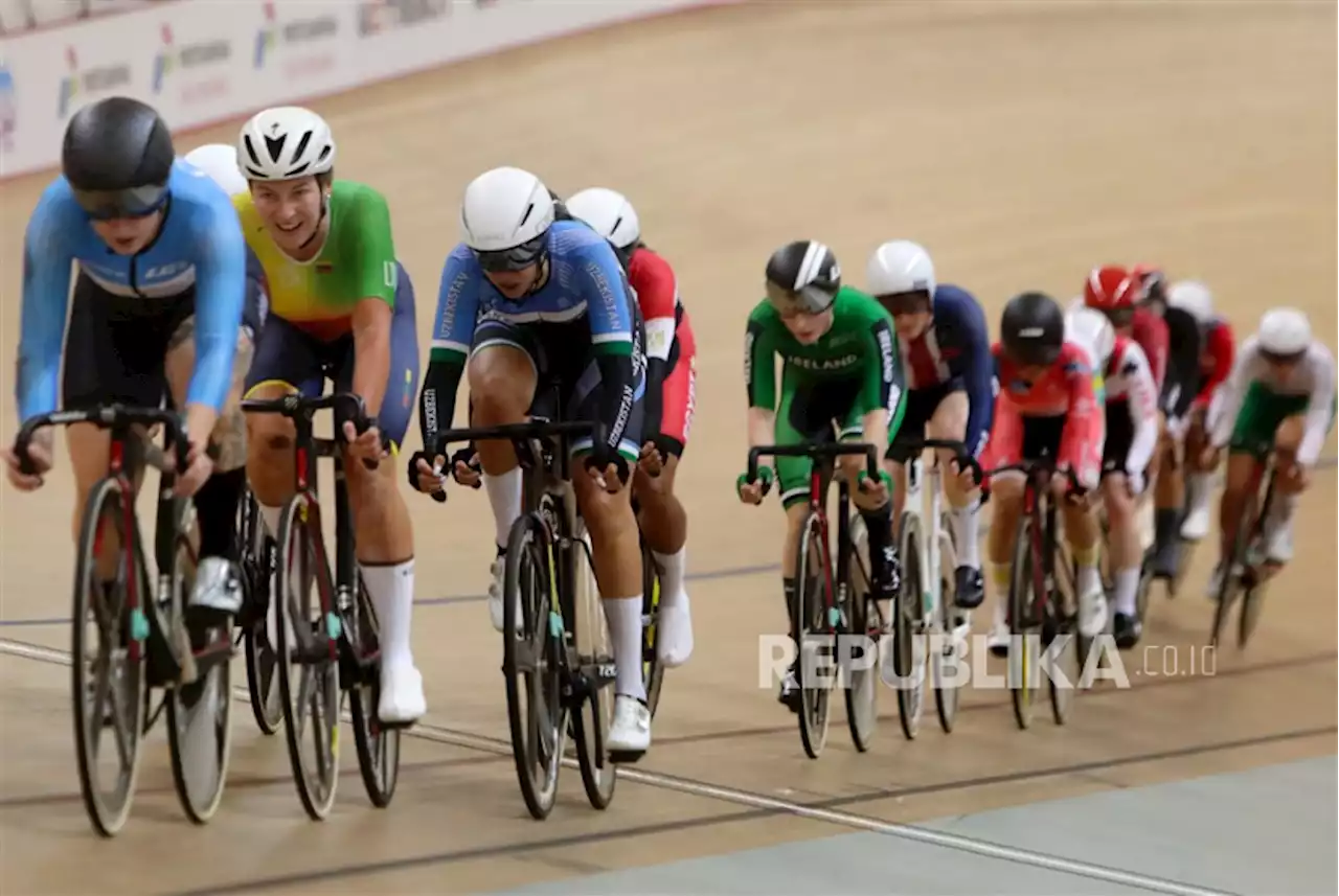 Bernard Puas Bisa Finish Balapan di Nomor Madison UCI Track Nations Cup 2023 |Republika Online