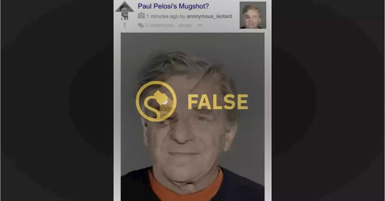 Is This Paul Pelosi's DUI Mug Shot?