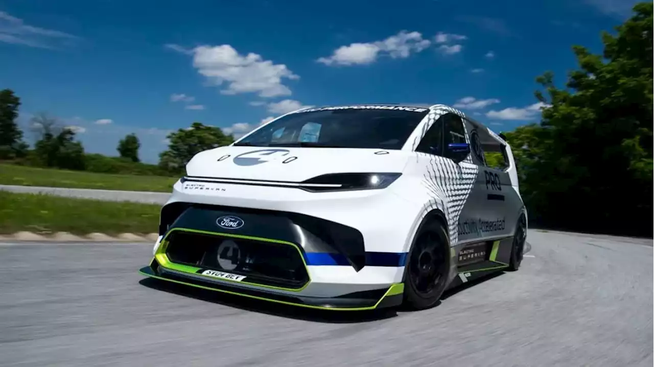 Ford's electric Supervan 4 headed up Pikes Peak - Autoblog