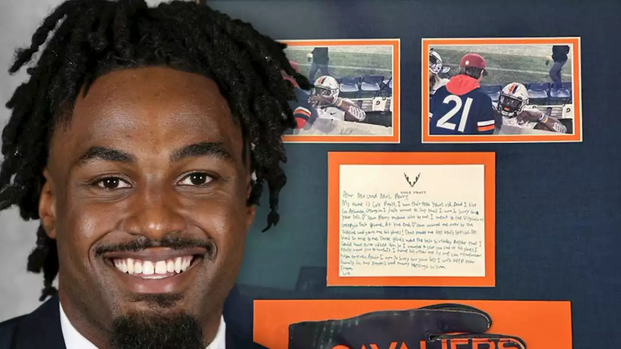 Slain UVA FB Player D'Sean Perry's Parents Gifted Game-Used Glove From Young Fan