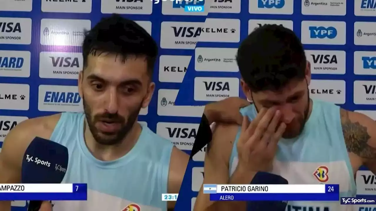 La SINCERIDAD de Campazzo y el DESCONSUELO de Garino tras no clasificar al Mundial - TyC Sports