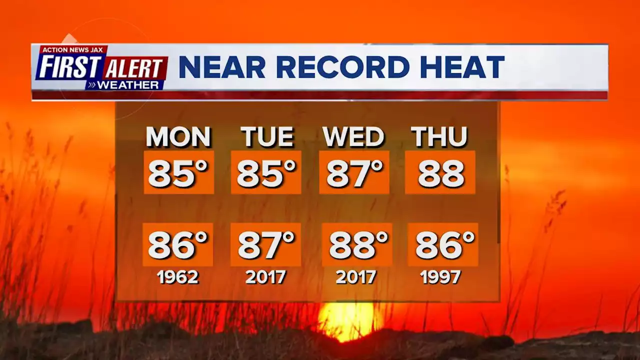 Unseasonably hot temperatures to continue much of this week