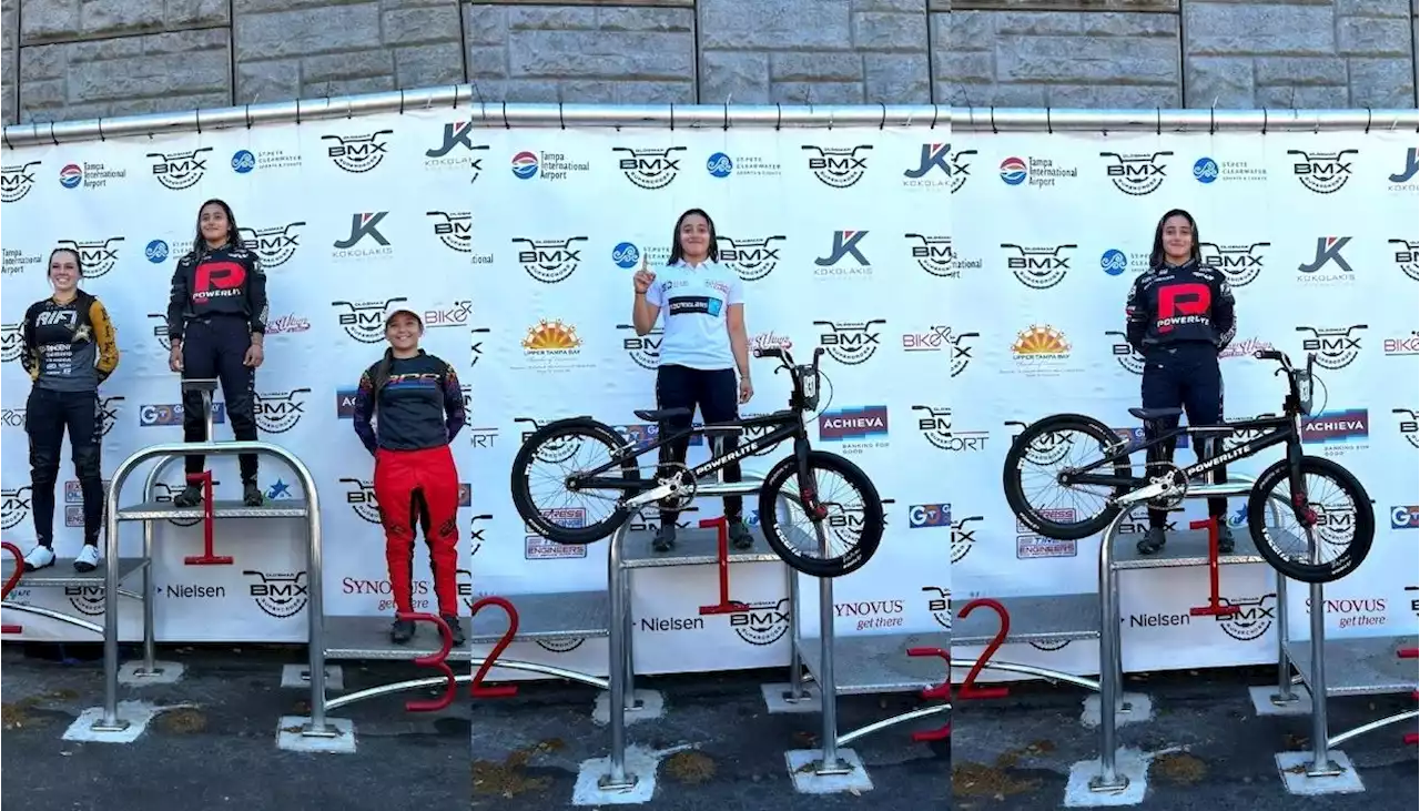 Sharid Fayad, campeona nacional Oldsmar BMX en Florida, Estados Unidos