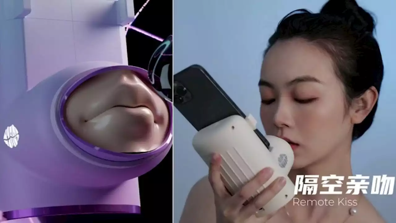 New device from China allows couples to simulate kissing over their phones