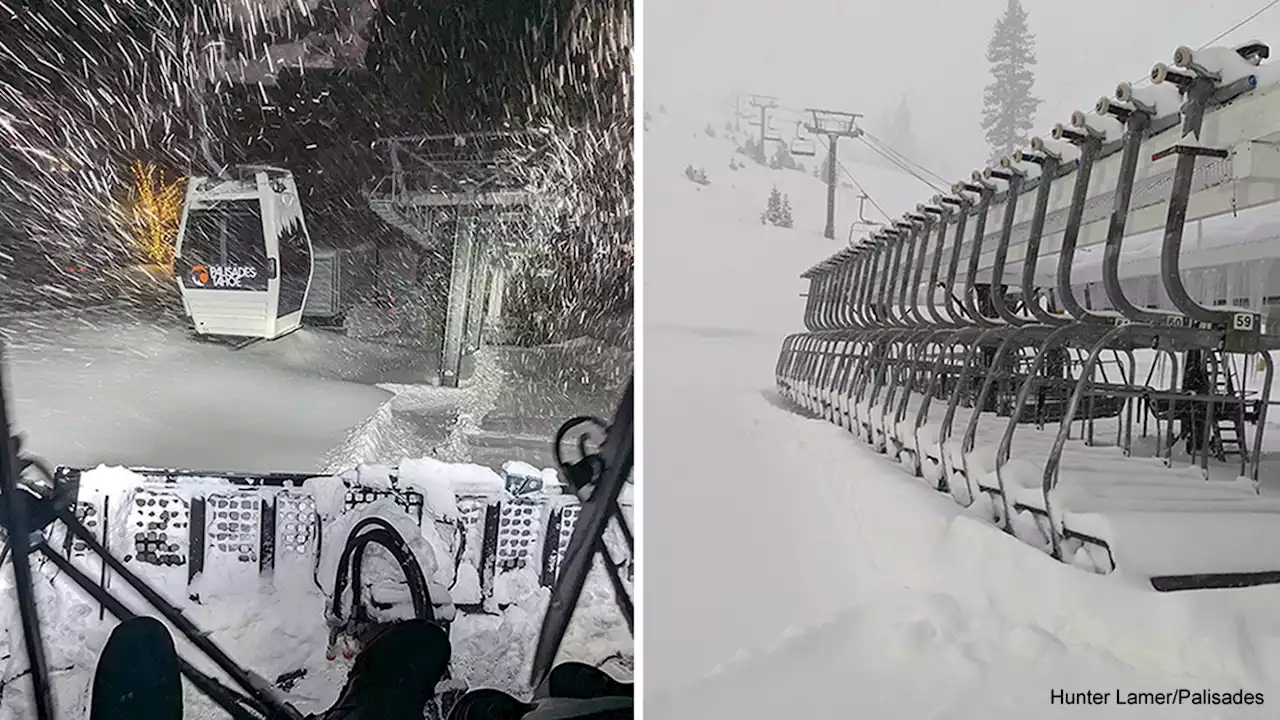 Palisades Tahoe reaches 500 inches of snow this season as resorts close for blizzard conditions