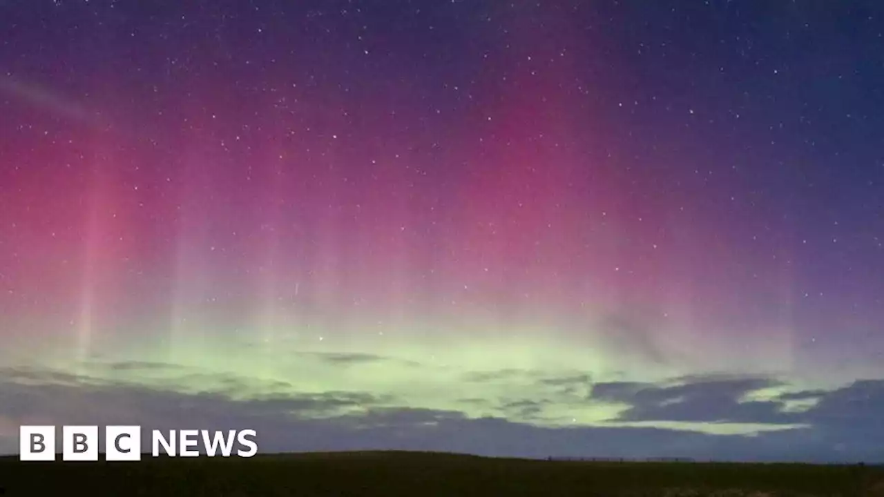 Northern Lights captured in Yorkshire skies