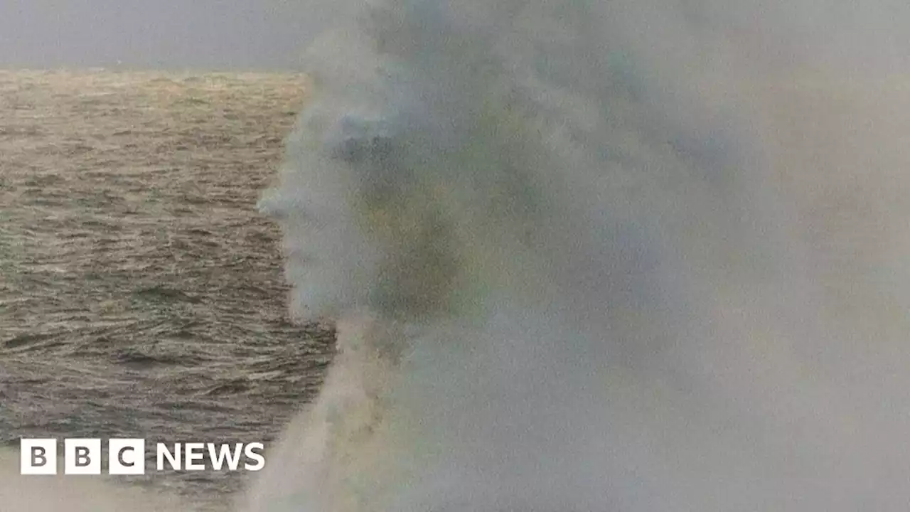 Photographer captures 'face' in breaking wave at Roker