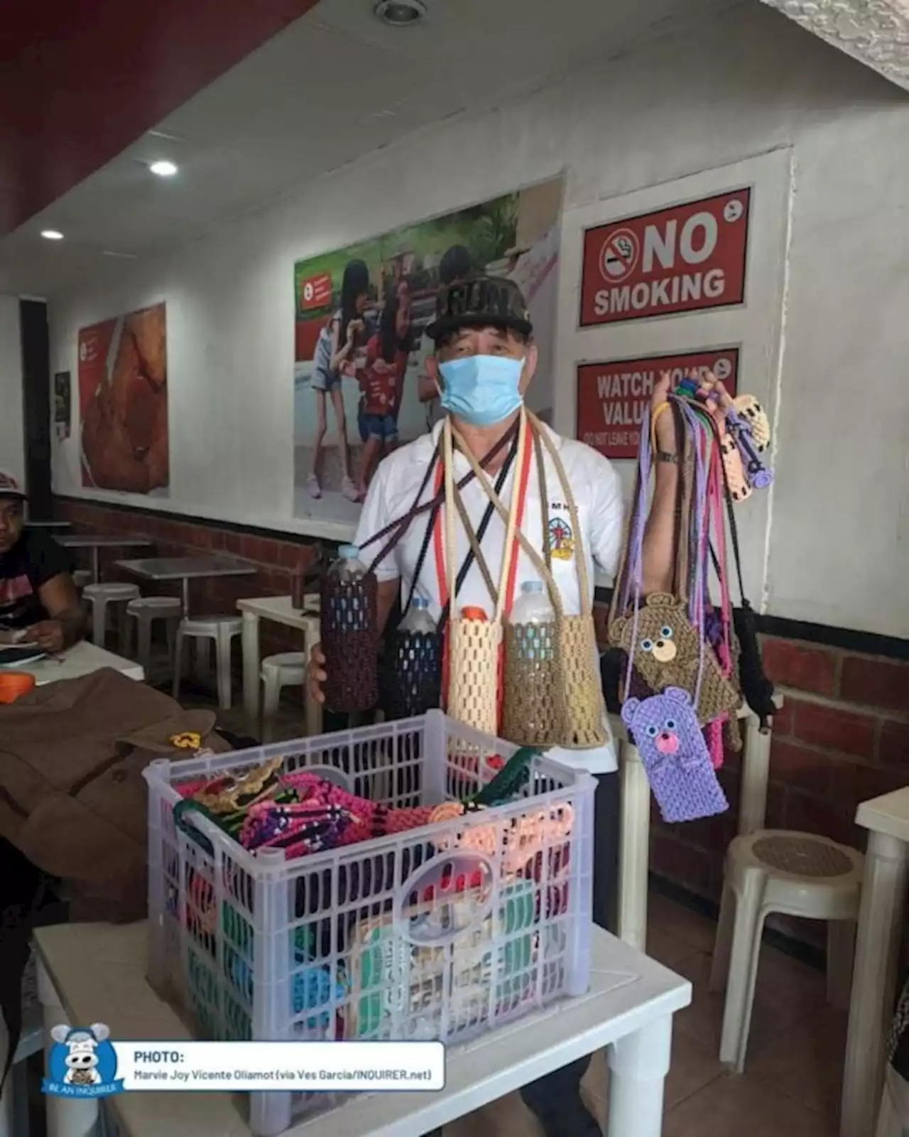 LOOK: 73-year-old vendor of crocheted goods in Davao City goes viral