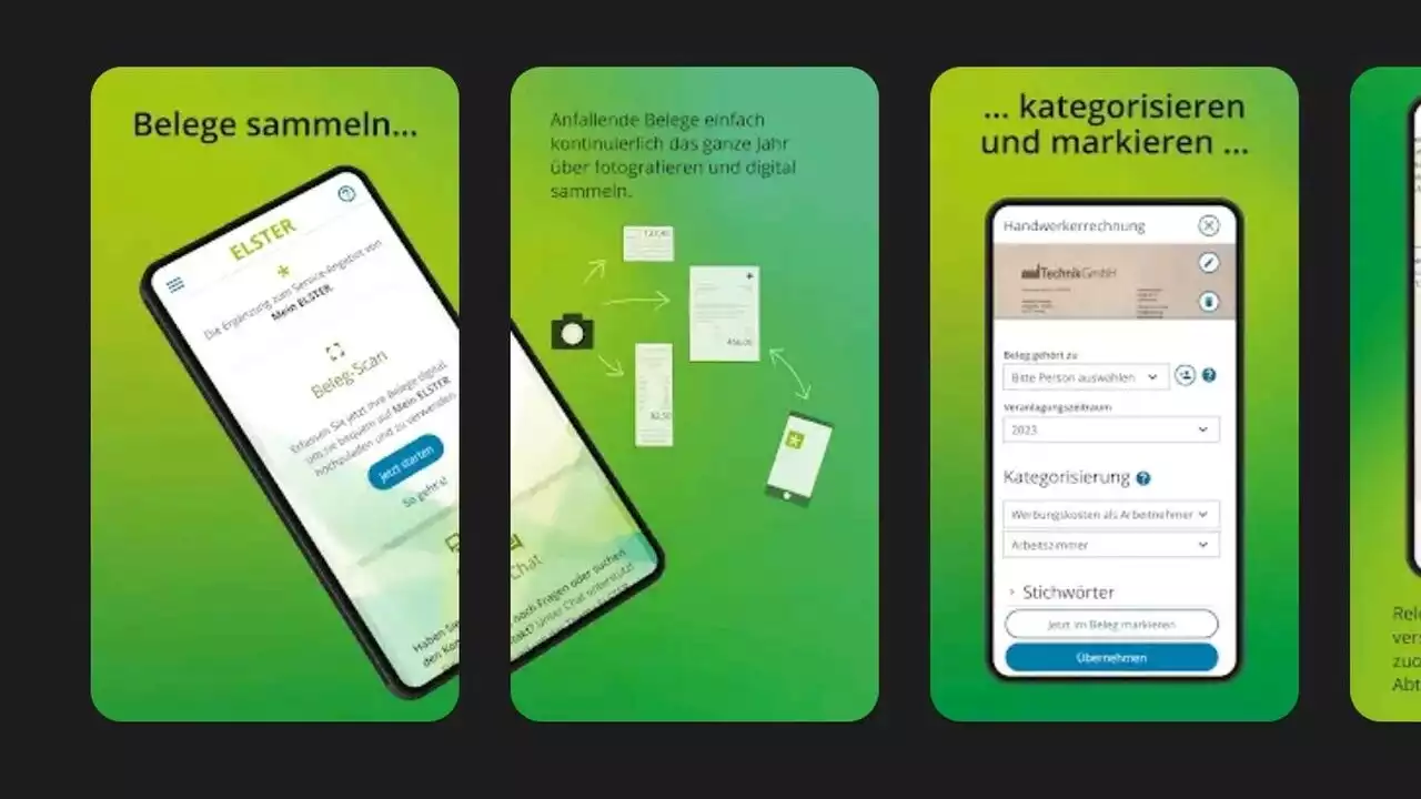 Steuererklärung: Belege via MeinElster+ App einscannen und hochladen