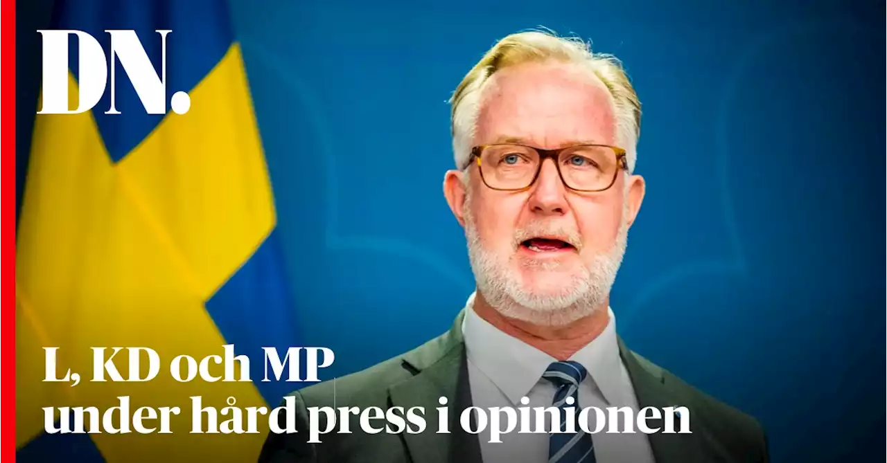 DN/Ipsos: Tre partier pressas hårt i opinionen