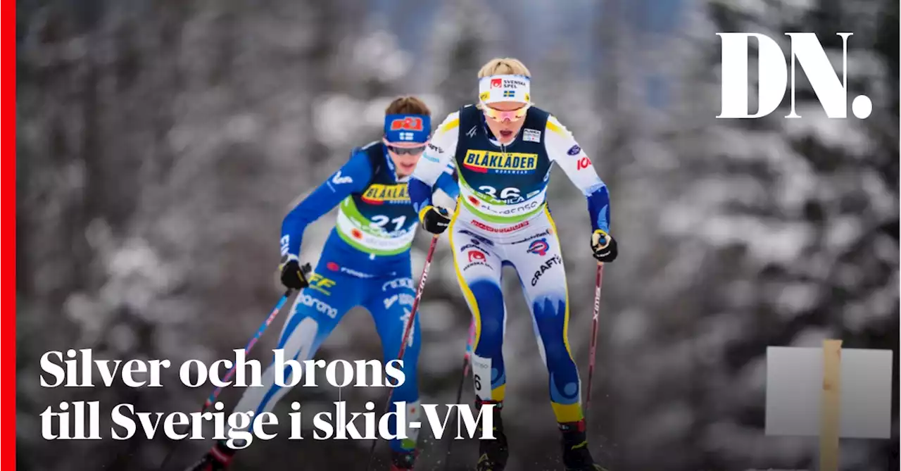 Silver och brons till Sverige i skid-VM