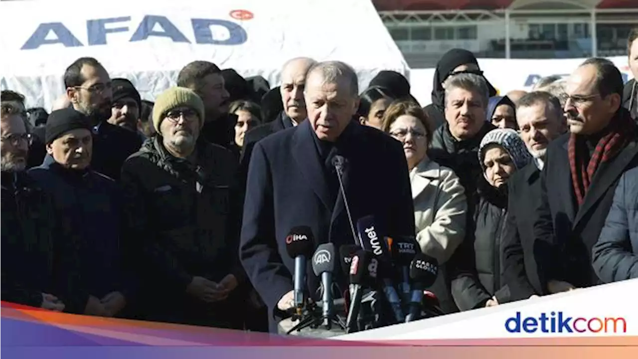 Erdogan Minta Maaf Atas Lambatnya Penyelamatan Korban Gempa Turki