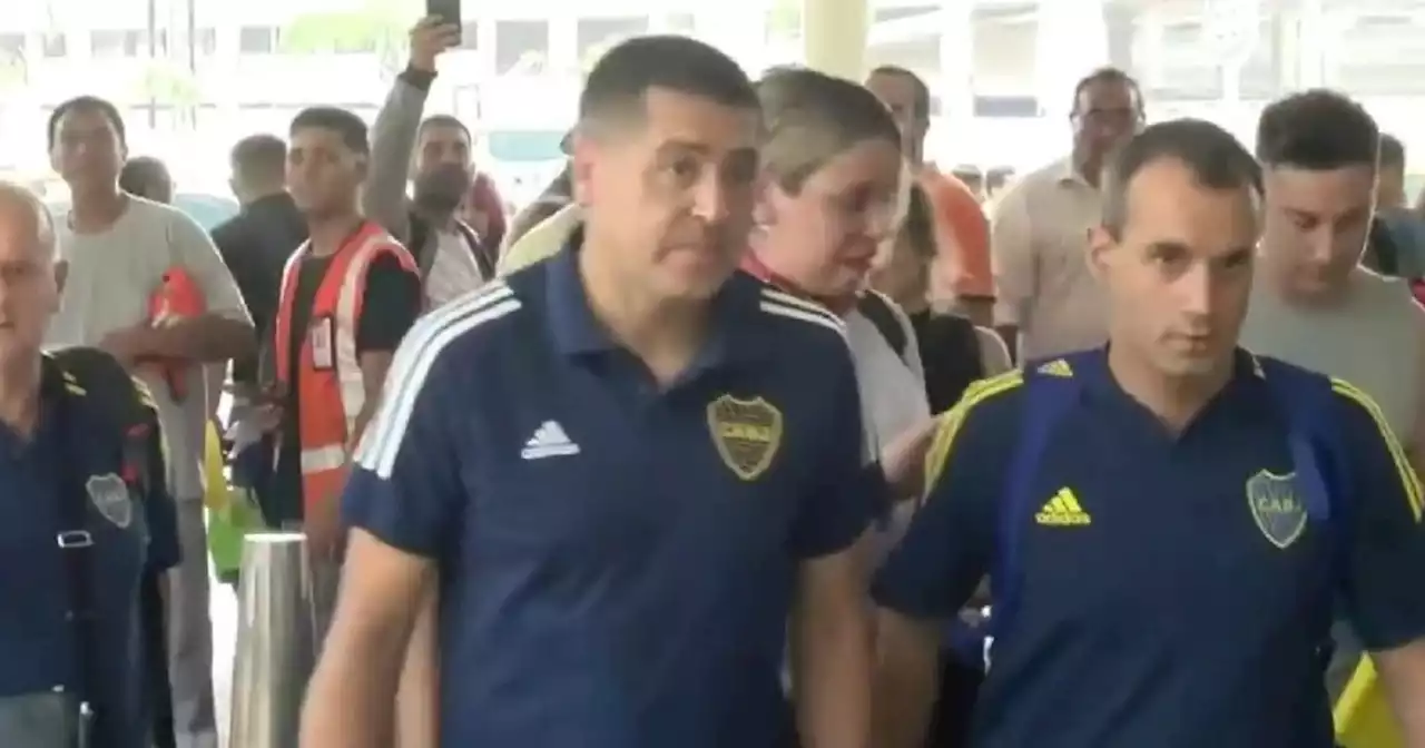 Riquelme viajó con el plantel de Boca a la final contra Patronato