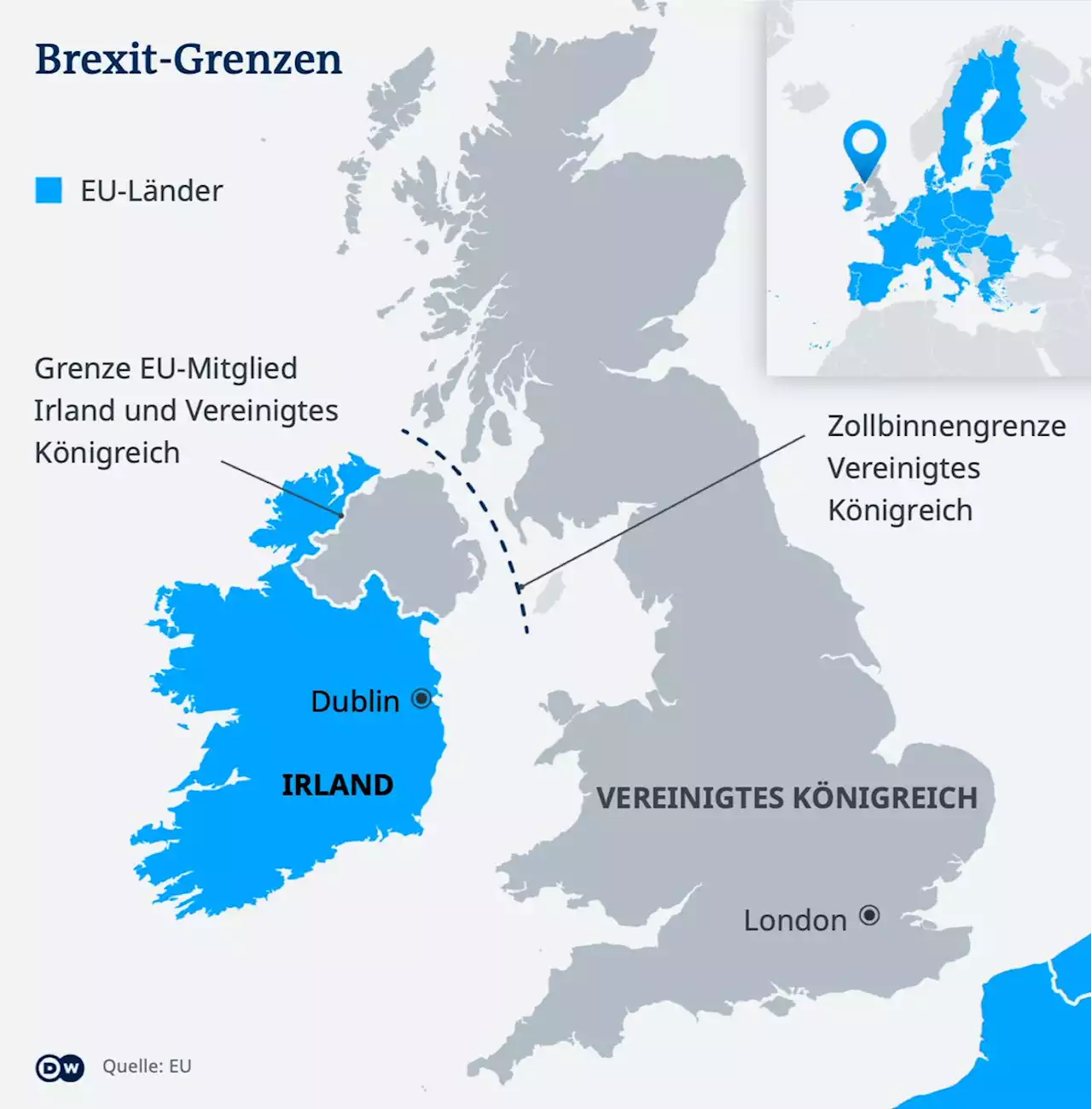 EU und Briten einigen sich auf neue Nordirland-Regeln | DW | 27.02.2023