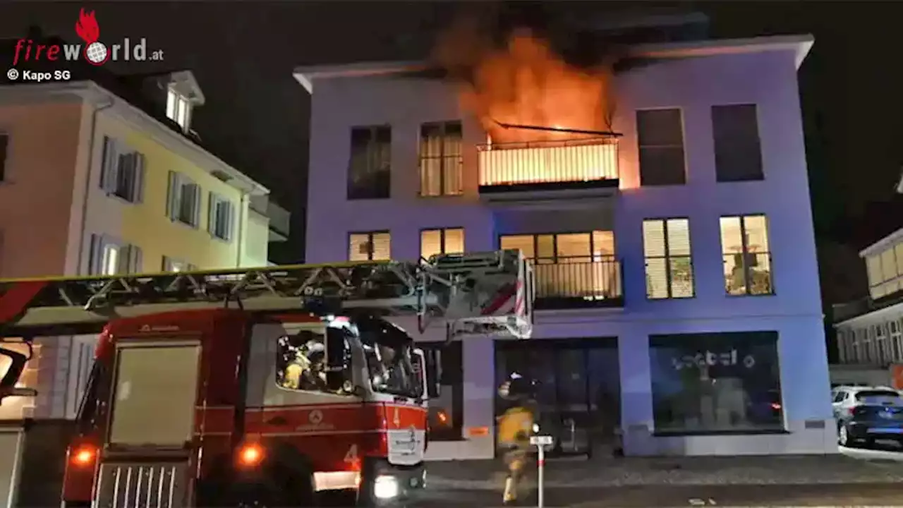 Schweiz: 82-Jährige bei Balkonfeuer in Wil verletzt