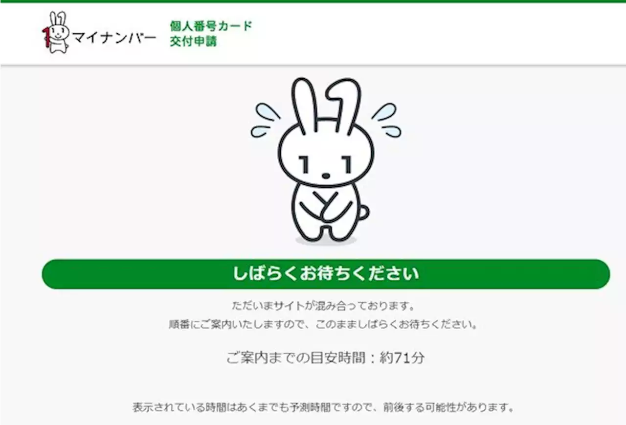 マイナカード申請サイト、混雑で“1時間待ち”も……ポイント欲しいなら今日締め切り - トピックス｜Infoseekニュース