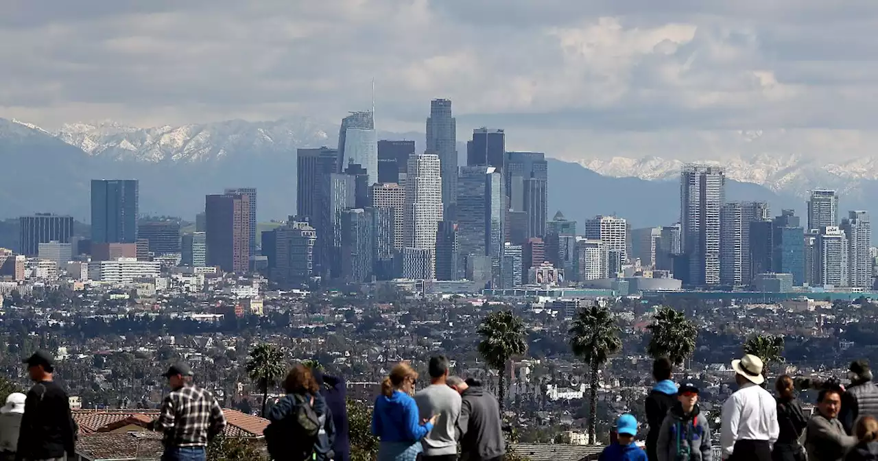 Commentary: L.A.'s snowy mountains are a glorious, fleeting thing to behold