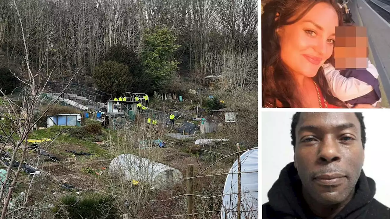 Police scour woods and allotments for aristocrat's baby as arrested couple refuse to reveal location of child