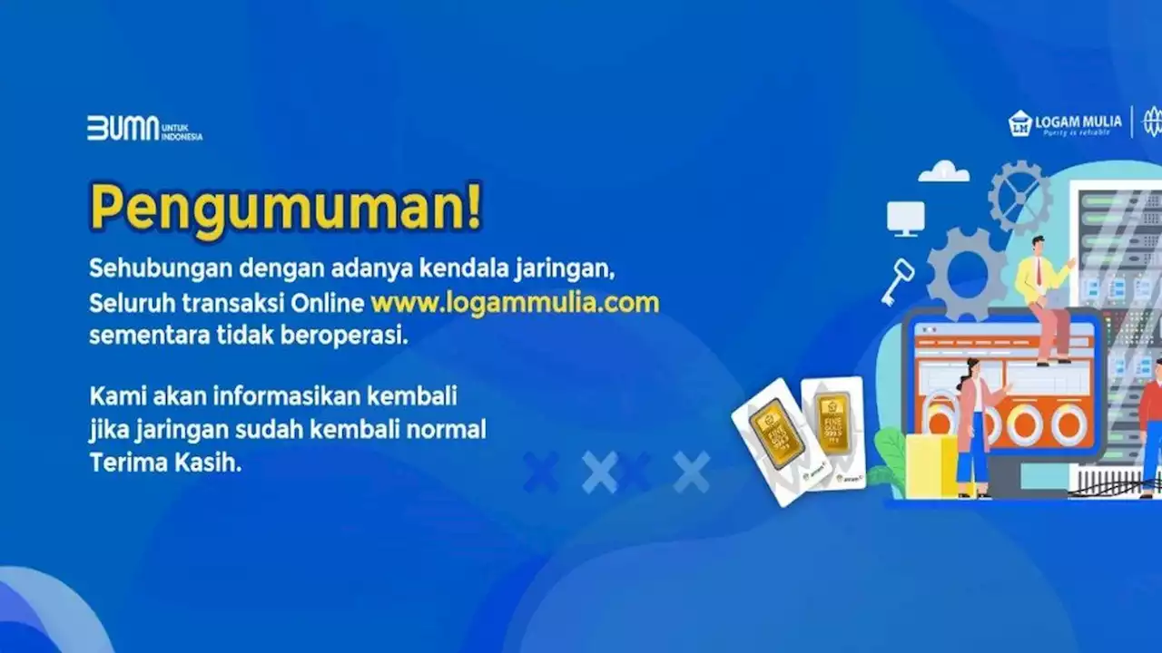 Sistem Jual Beli Emas Antam Error