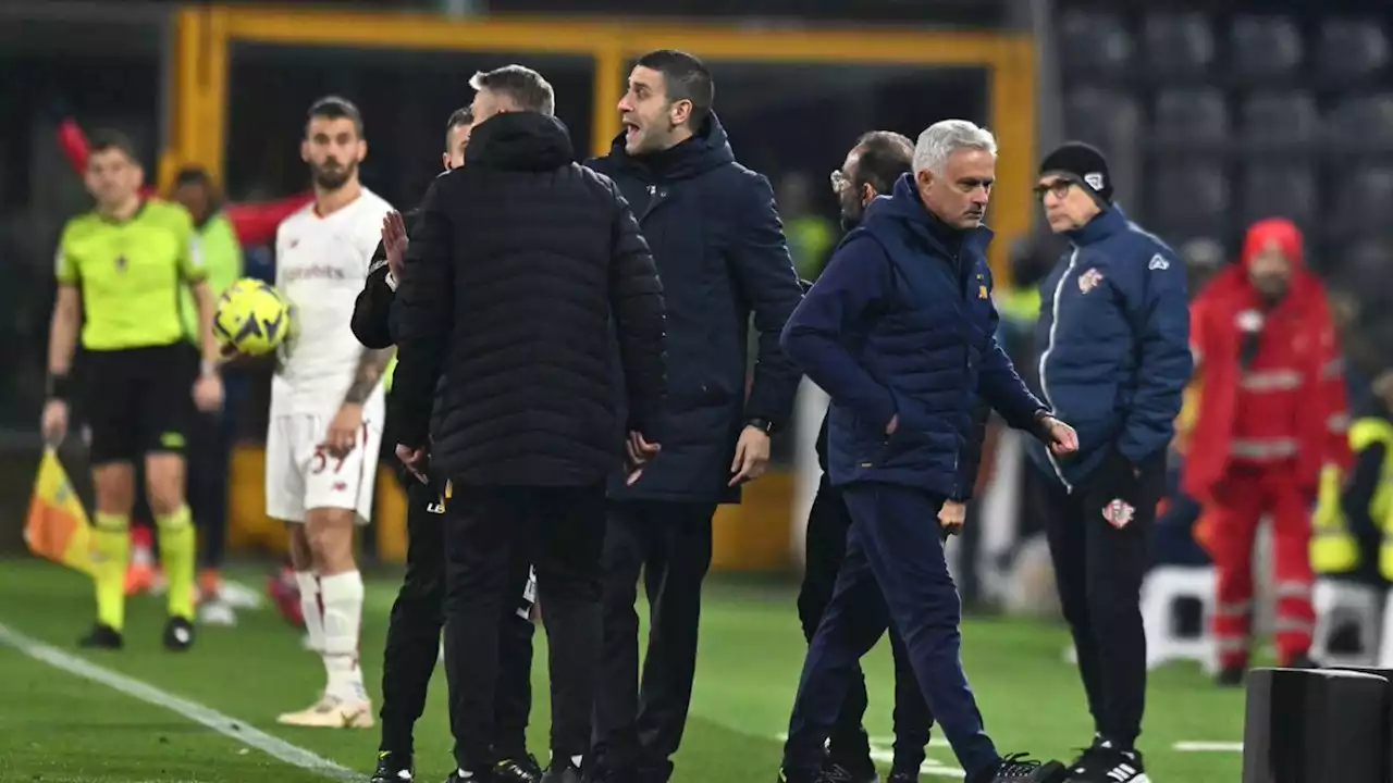Mourinho é expulso, Roma perde com o último e falha segundo lugar