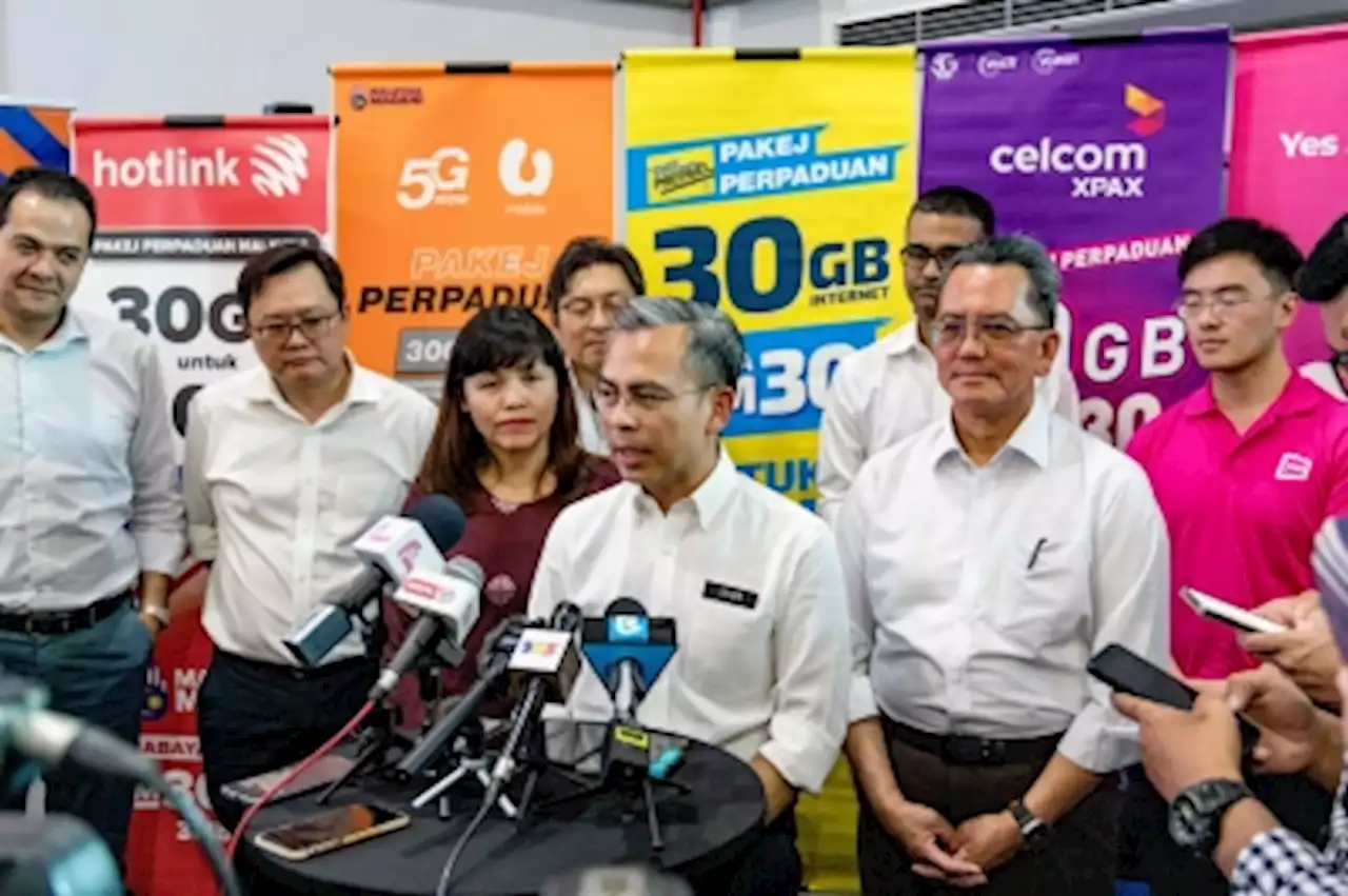 Fahmi: RM30 Unity Package prepaid mobile internet plan now on sale