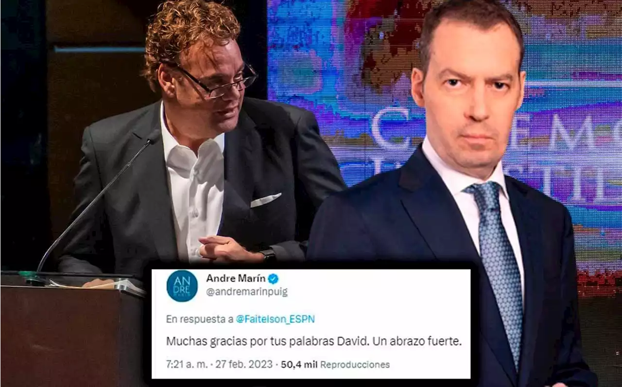 ¿Qué dijo David Faitelson del regreso de André Marín tras casi morir?