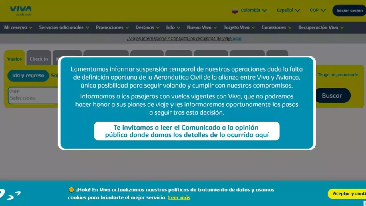 VIDEO: Sin precedentes, Viva Air canceló todos los vuelos desde esta noche | Minuto30