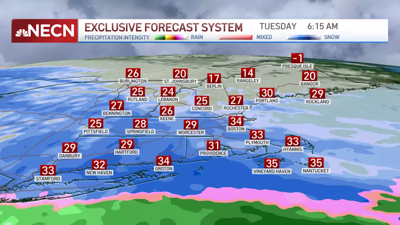 WATCH LIVE: Winter Storm Arrives in New England, Bringing Several Inches of Snow