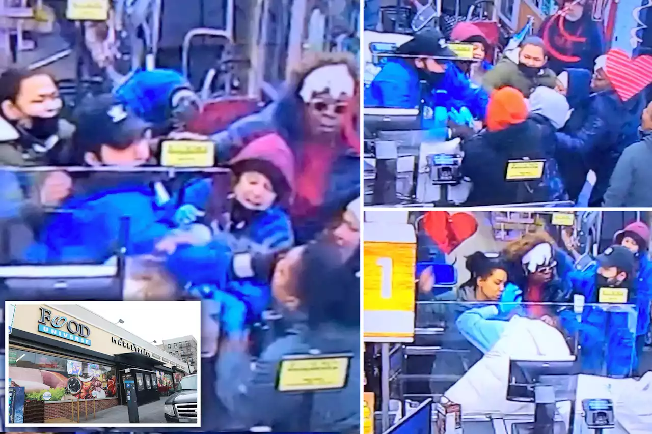 NYC grocery store cashier pummeled in shocking caught-on-video attack