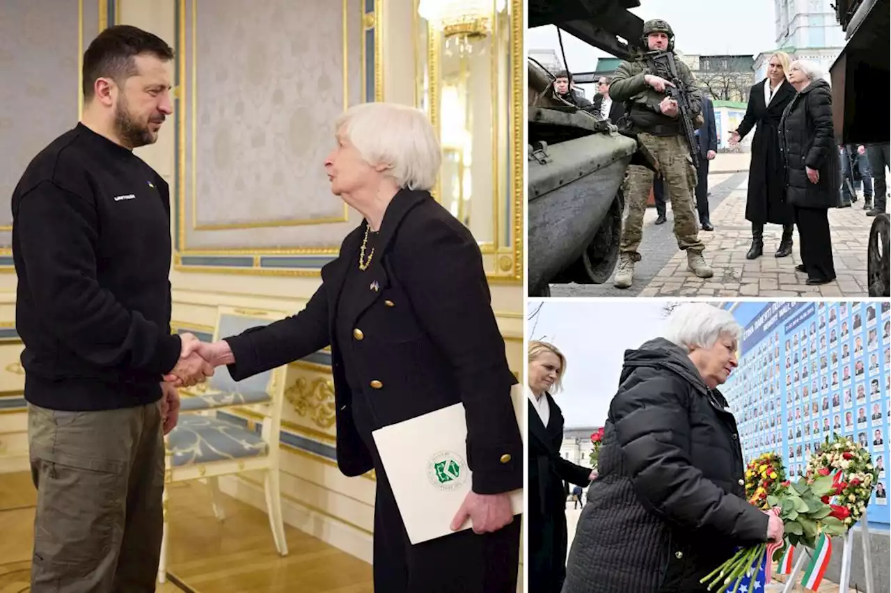 Janet Yellen makes surprise visit to Ukraine, offers more humanitarian aid