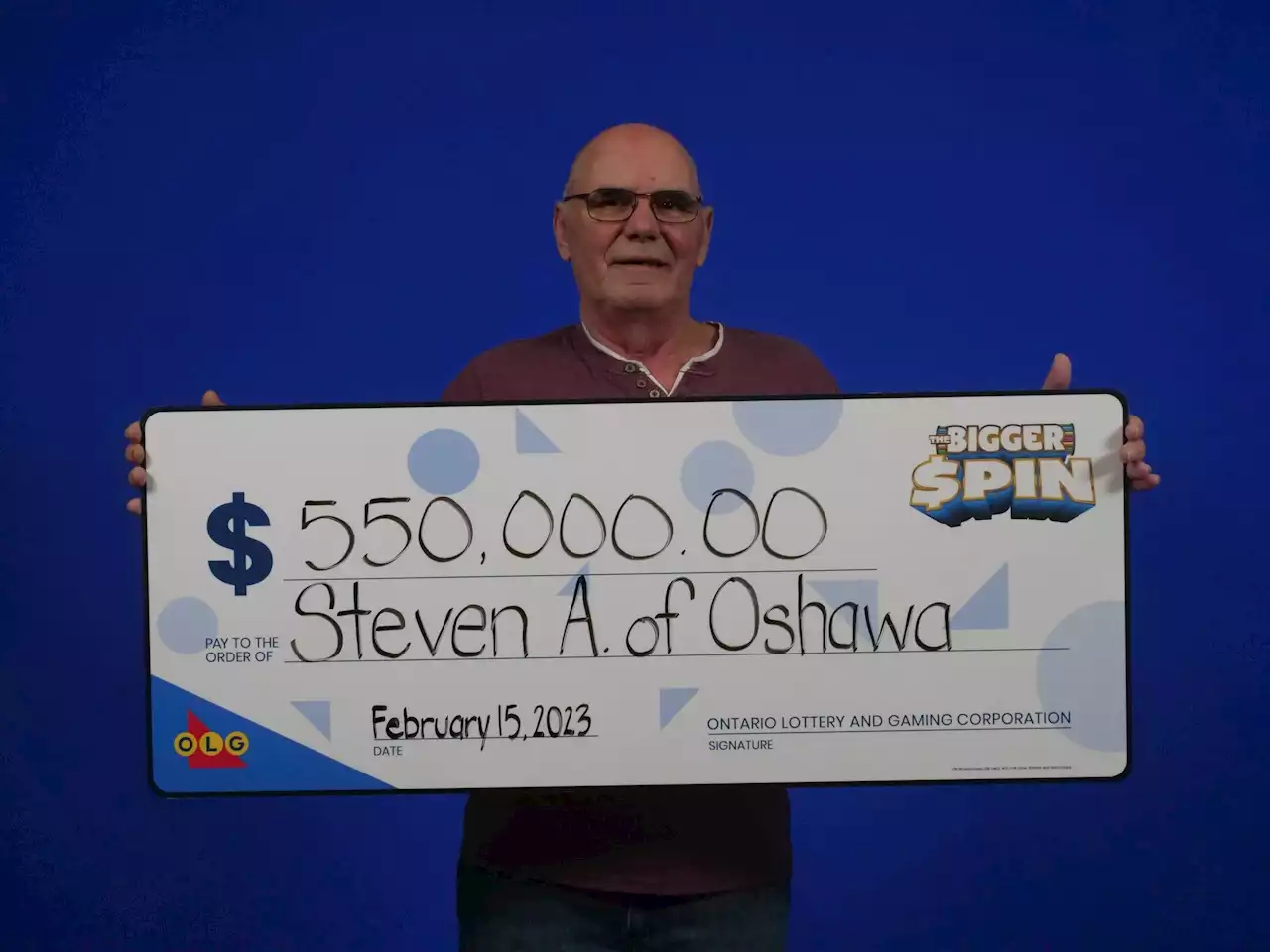 Oshawa man takes home $550K in his third lottery win