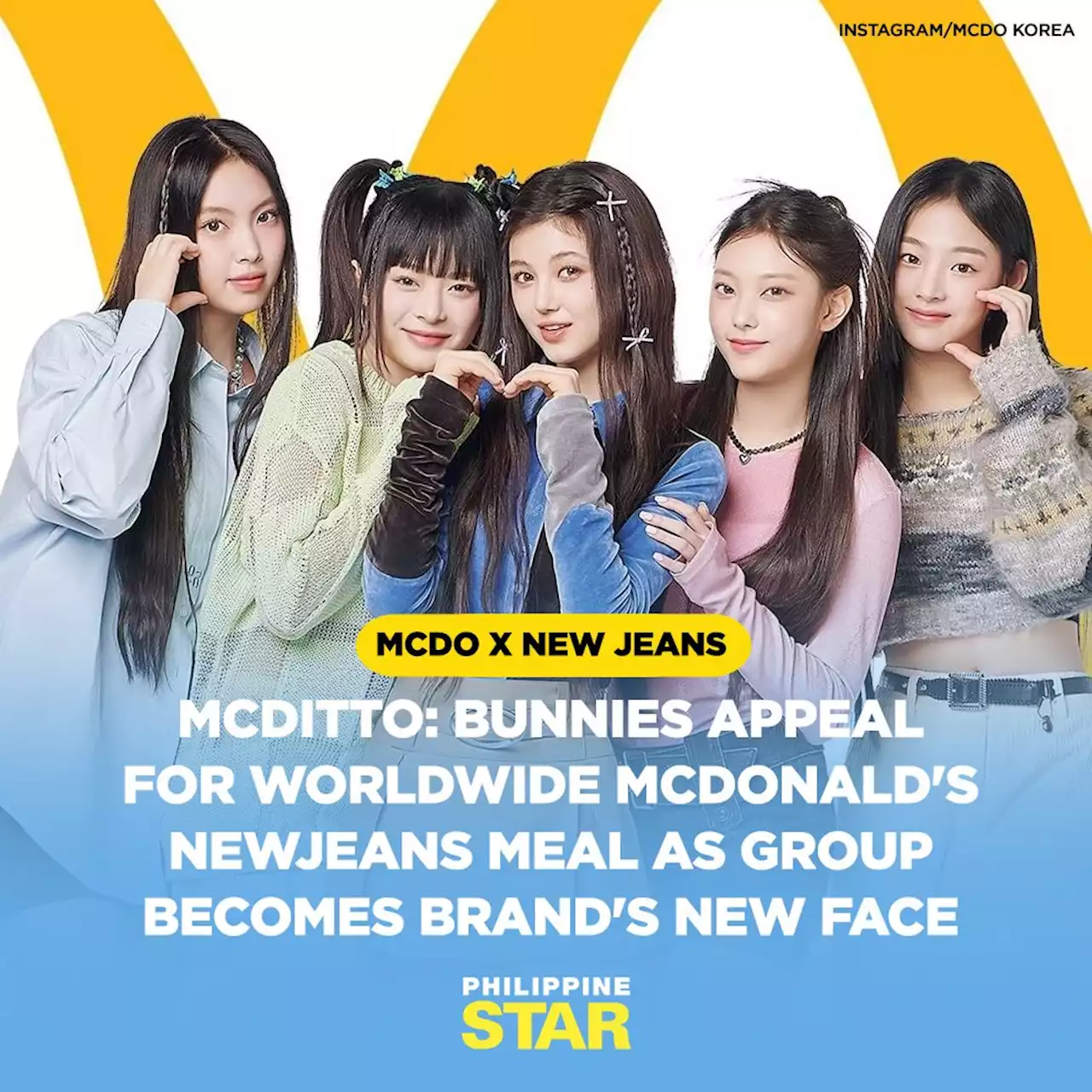 McDitto: Bunnies appeal for worldwide McDonald's NewJeans meal as group becomes brand's new face