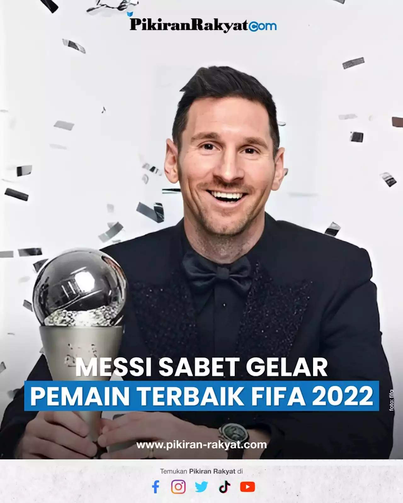 Lionel Messi Sabet Gelar Pemain Terbaik FIFA 2022 Ungguli Karim Benzema dan Kylian Mbappe